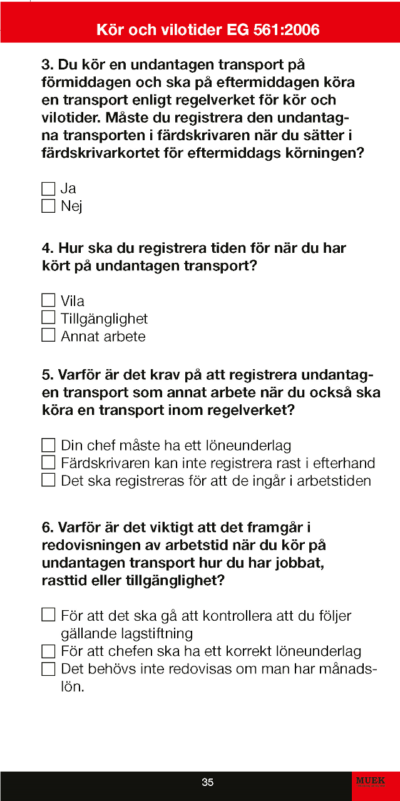 YKB Delkurs 3 Elevfolder Gods- & persontranporter - Bild 3